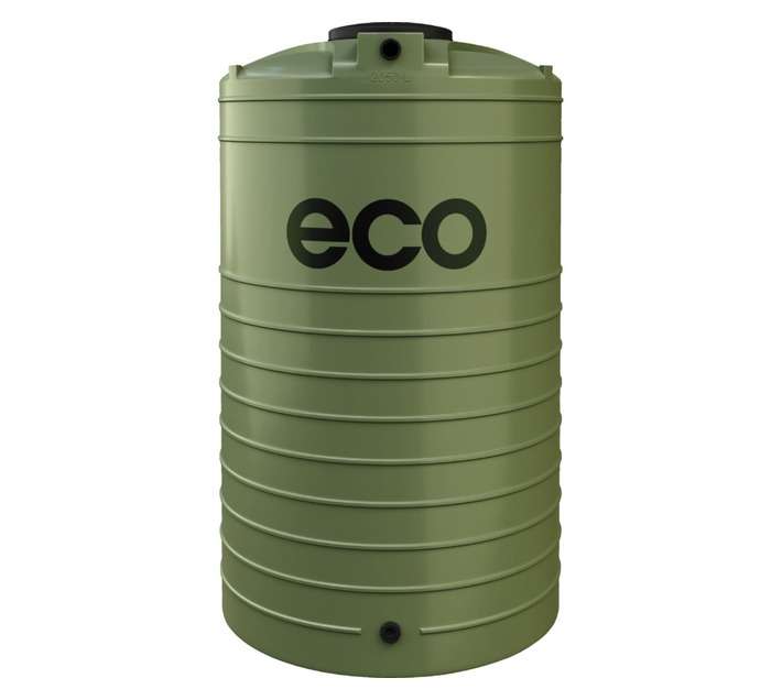 Eco Tanks Vertical Water Tank - Olive (2050L)