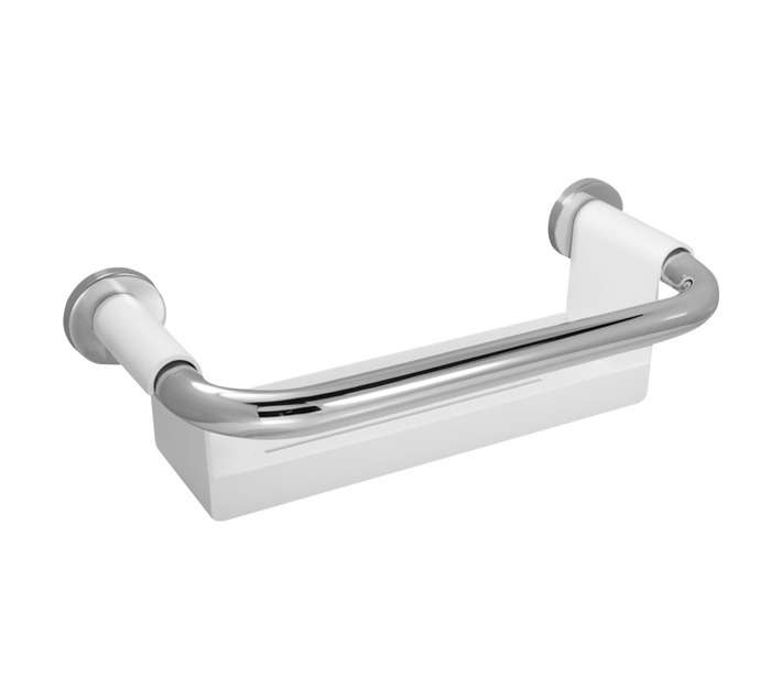 MacNeil Caddy with Grab Bar - White (402 x 144 x 125mm)