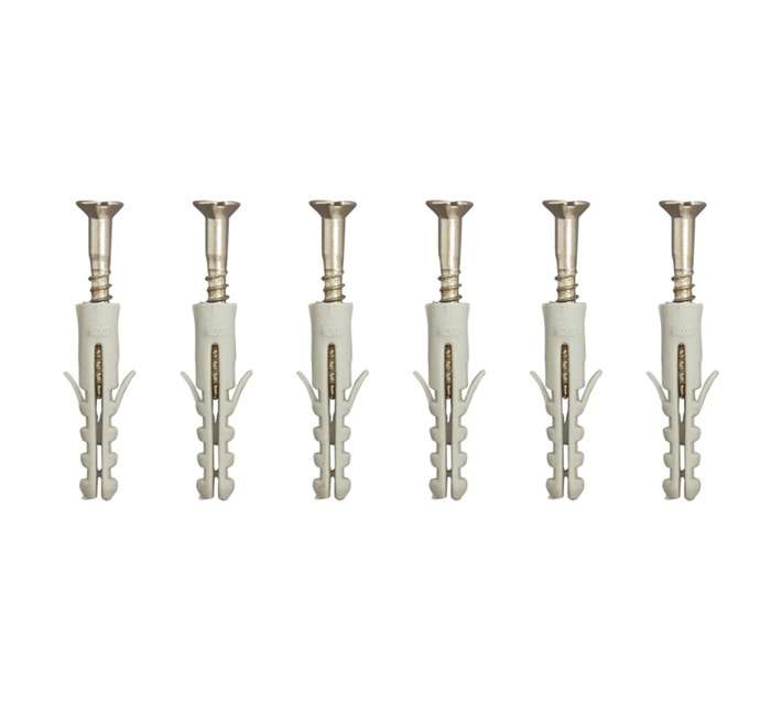 Eureka 3L10 4 x 30mm Wall Plug And Screw (6 Pack)