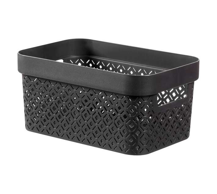 Curver by Keter Terrazzo 11L Basket - Black (360 x 270 x 140mm)