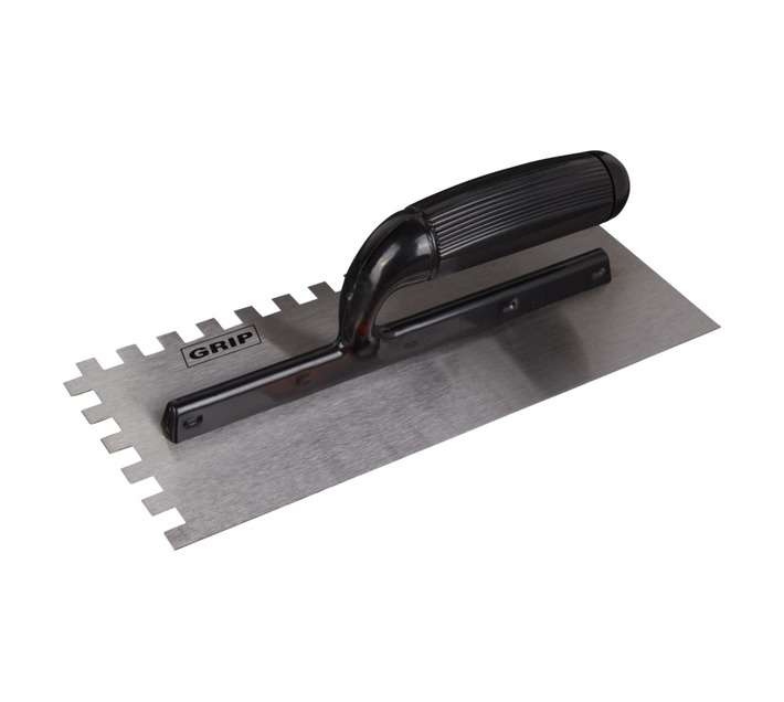 Grip Plastic Handle Serrated Plastering Trowel (290 x 120mm)
