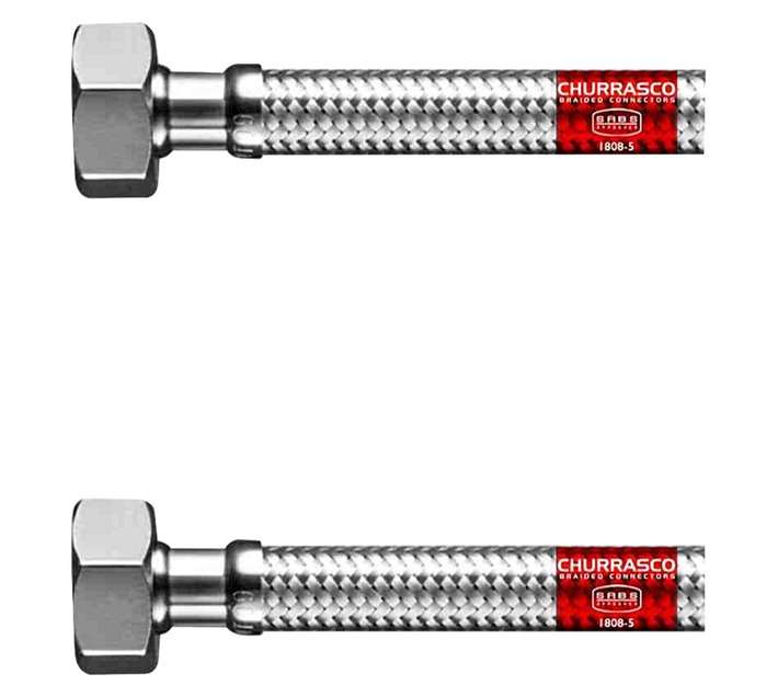Churrasco 12.7mm Female x 12.7mm Braided Connector Stainless Steel (1500mm)