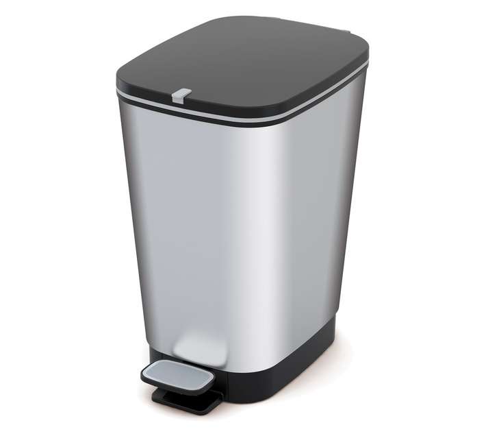 KIS by Keter Medium Chic Bin - Silver (35L)