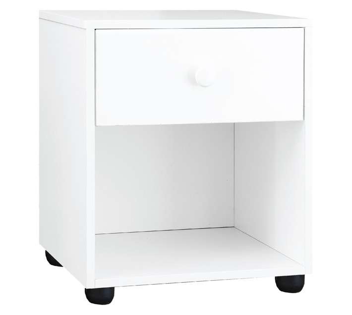HK Junior Bedside Pedestal - White (480 x 450 x 555mm)