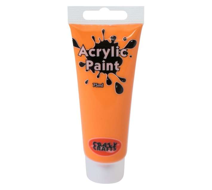 Acrilex Craft Acrylic Paint - Orange (75ml)