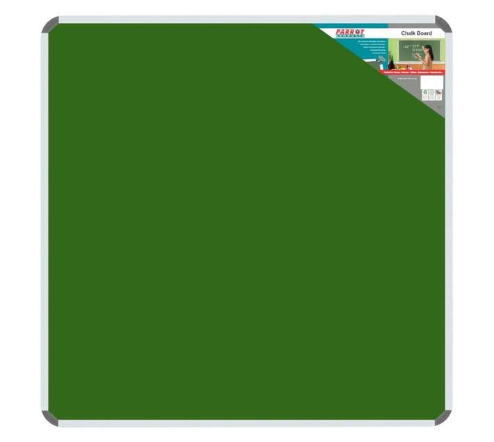 Parrot Products BD2844 Aluminium Frame Chalk Board (1000 x 1000mm)