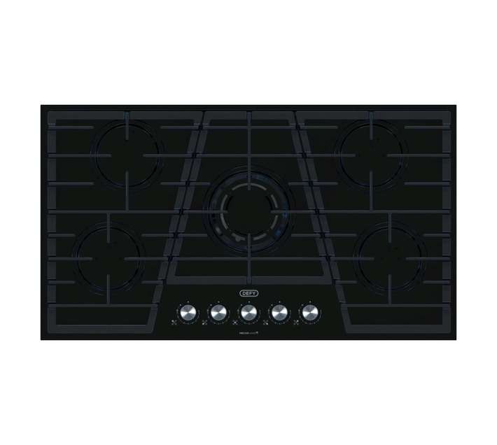 Defy 5 Burner Gas Hob Black DHG931