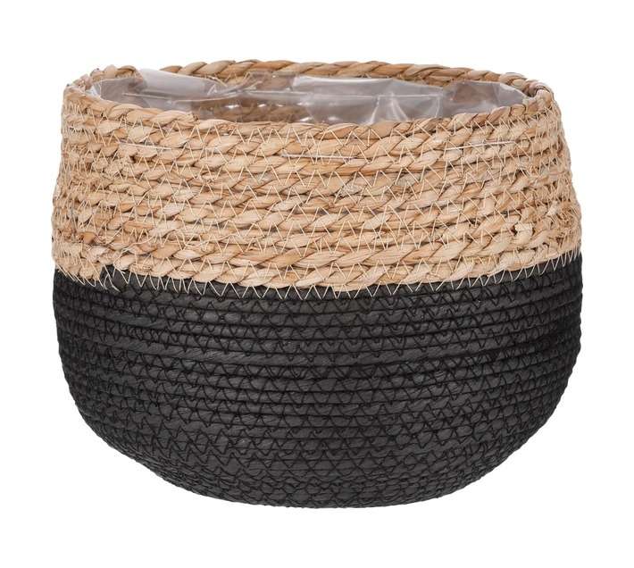 FDB Jorck Planter Basket - Brown/Black (260 x 240mm)