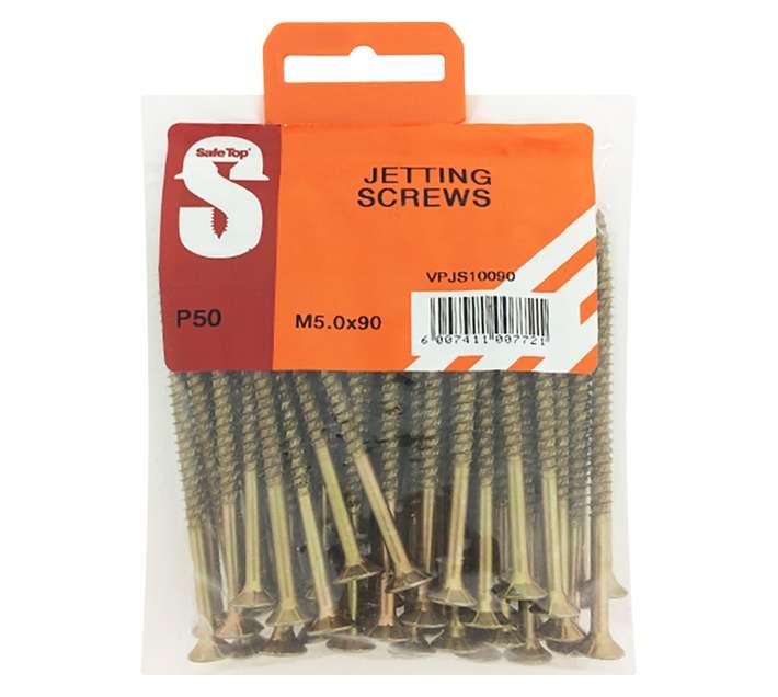 Safe Top 50 x Jetting Screws (M5 x 90mm)