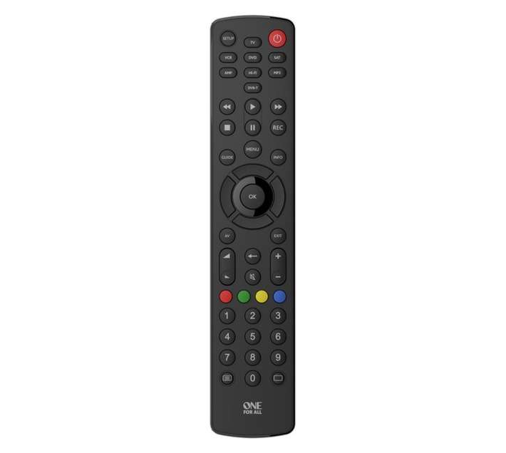 One For All URC-2981 8 Device Universal Remote - Black (182 x182mm)