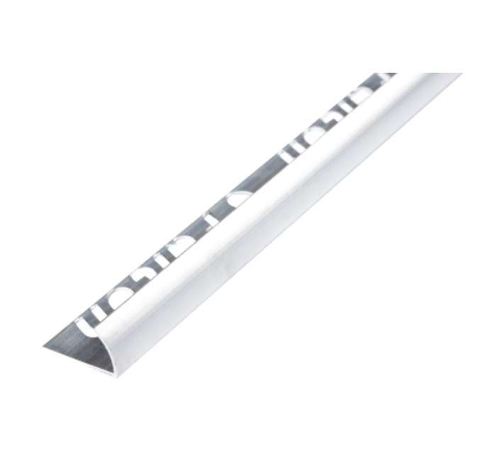 Falcon Tiling Aluminium Round Edge Trim - Silver (2500 x 10mm)
