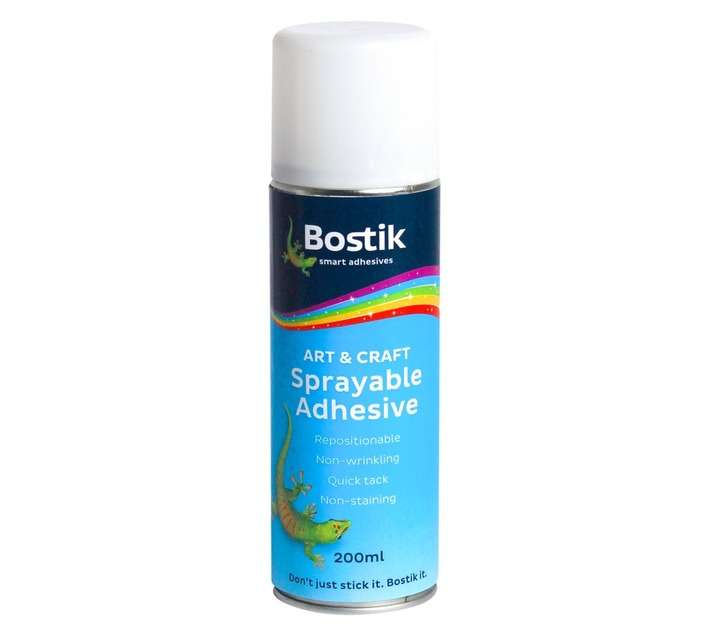 Bostik Art and Craft Sprayable Adhesive - Clear (200ml)