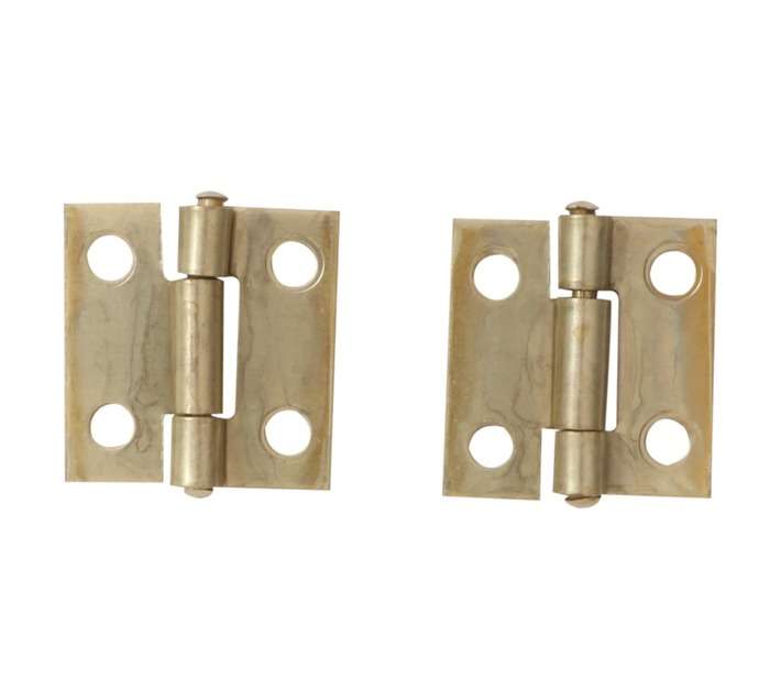 Mackie Butt Hinge - Brass Plated (25mm)