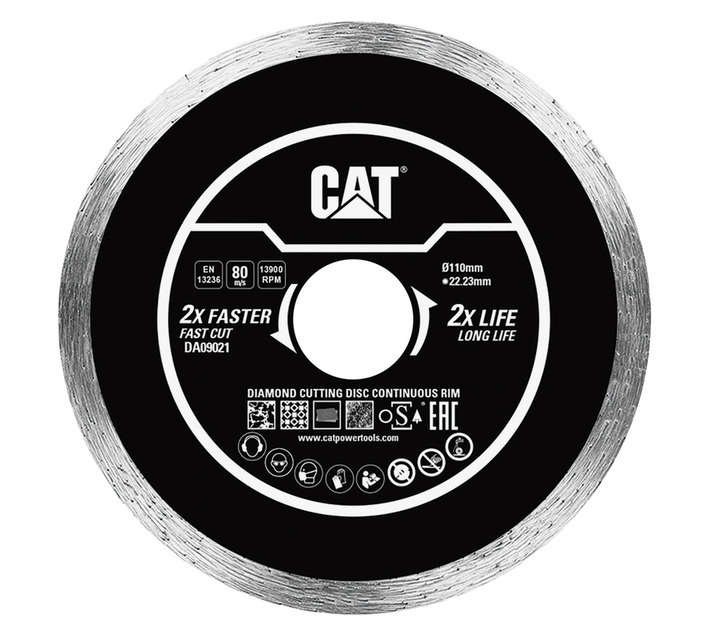 CAT DA09021 Continuous Rim Diamond Blade (110mm)