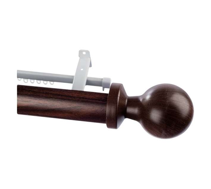 Rod and Track Pole Set Ball - Auburn (2500 x 63 x 2520mm)