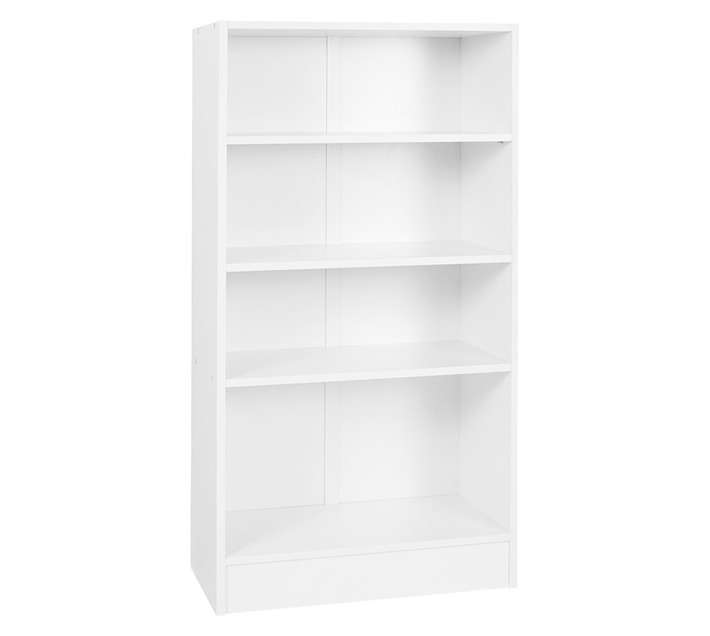 Home and Kitchen Cuba Bookcase - White (300 x 600 x 1200mm)