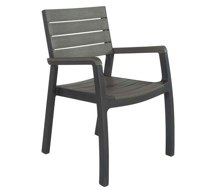Keter Harmony Dining Chair - Grey (600 x 590 x 860mm)