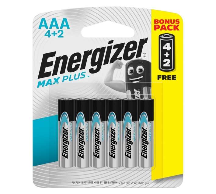 Energizer 6 x Max Plus Batteries (AAA)
