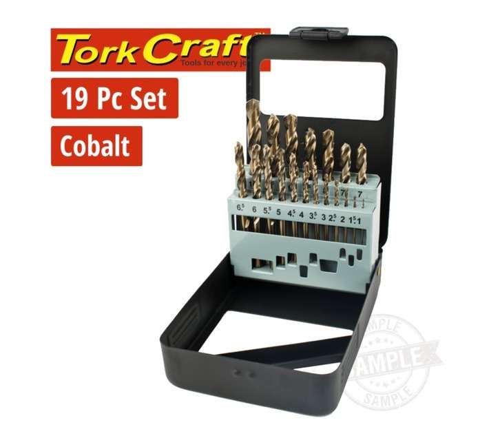 Tork Craft NR03019 19 x Cobalt Drill Bit (1-10mm)