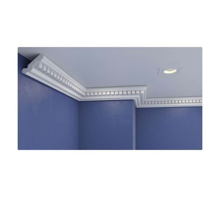 Upper Edge Dental Polystyrene Cornice (2000 x 60 x 65mm)