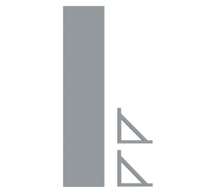Shelfmate Bracket and Shelf Set - Grey (900 x 200 x 18mm)