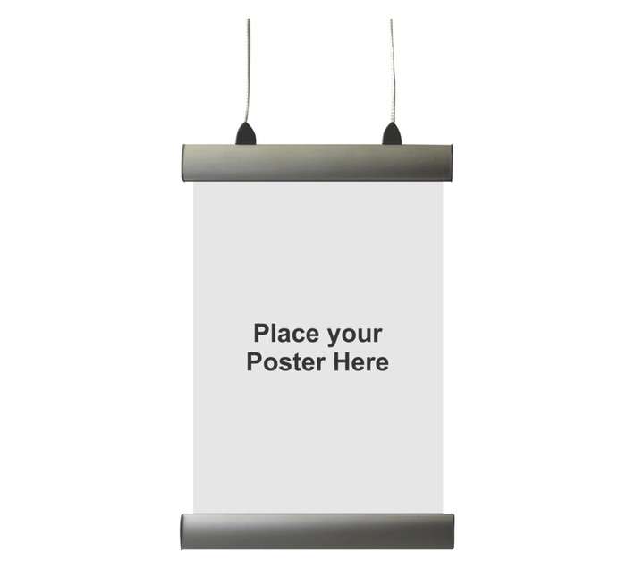 Parrot Products BG9204 A4 Aluminium Battens Poster Hanging Set (220mm)