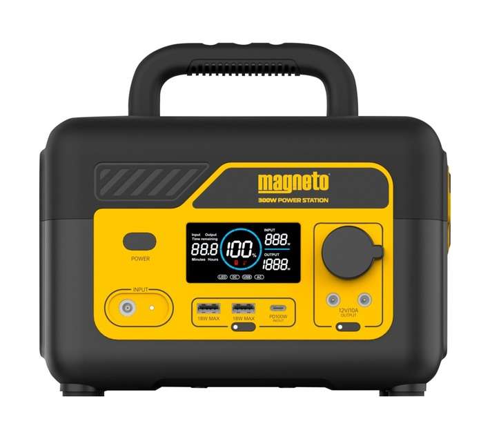 Magneto DBK503 Portable Power Station - Yellow/Black (300W)