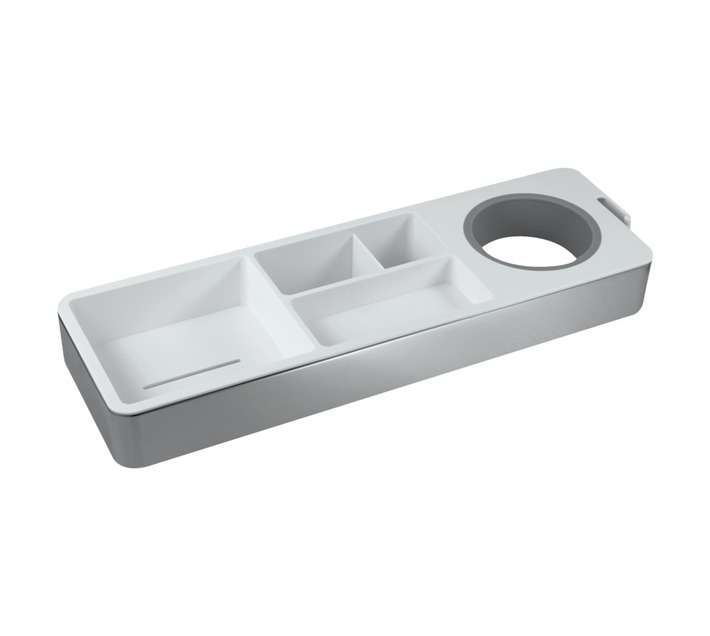 MacNeil Hair Dryer and Accessories Caddy - White (370 x 122 x 79mm)