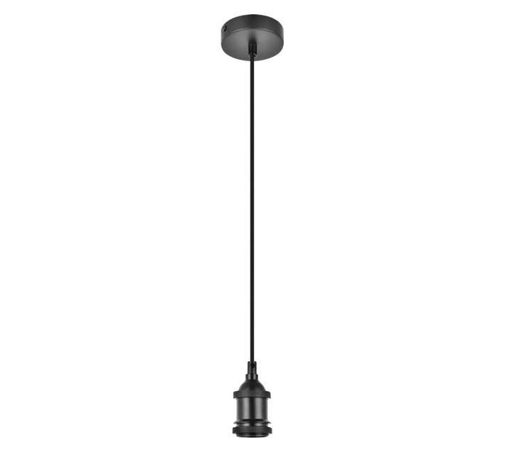 Bright Star Lighting Lamp Holder Pendant - Black (60W)