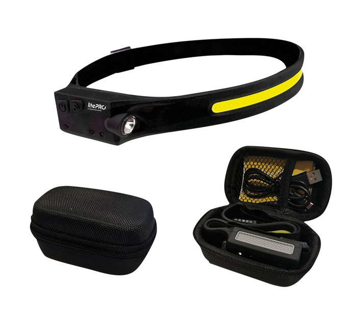 Litepro LP013 High Power COB Rechargeable LED Head Lamp - Black (3W)