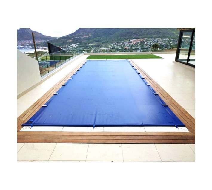 PowerPlastics Solid Safety Pool Cover - Blue (2.5 x 7.5m)