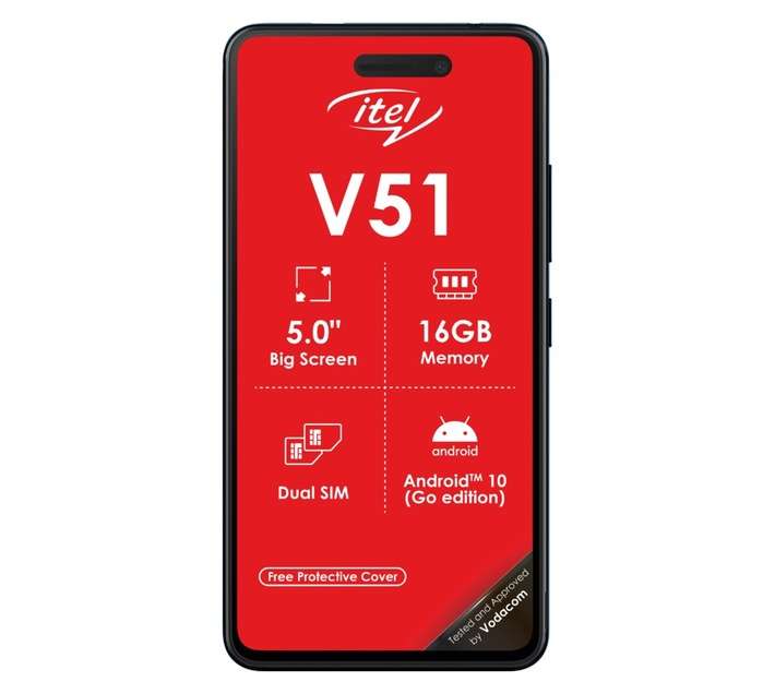 iTel V51 Smartphone - Sapphire Black