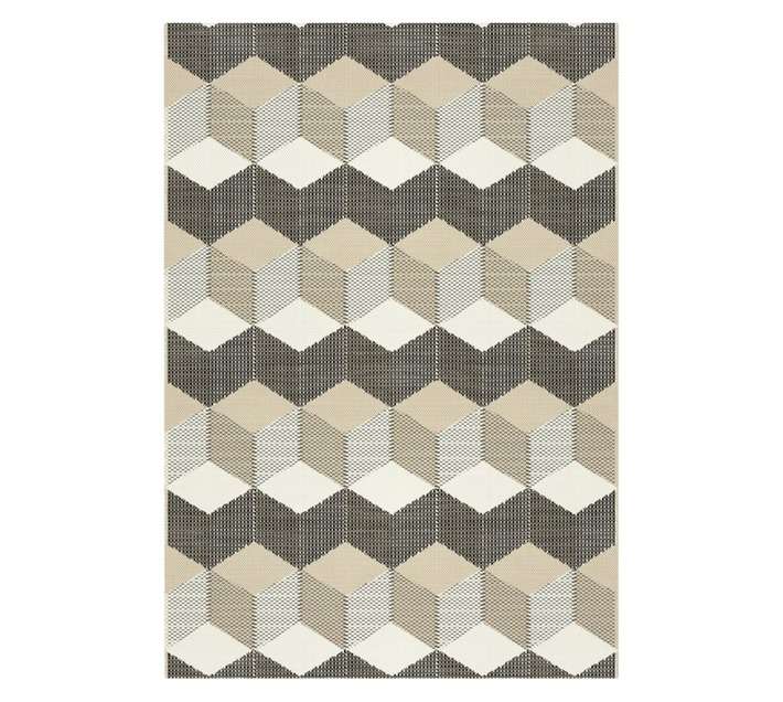 Stefano and Co Cub Prisma Rug - Beige/Black (2300 x 1600mm)