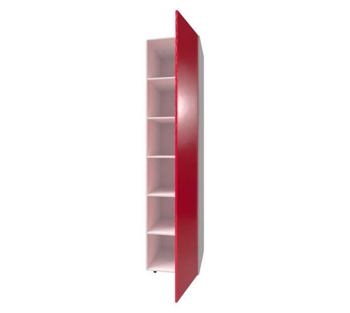 Home and Kitchen Base Unit Gloss Grocery Cabinet - Candy Red (450mm)