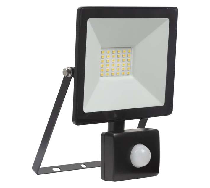 Eurolux LED Sensor Blister Floodlight - Black (30W)