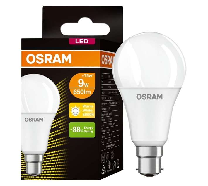 Osram A60 LED Globe - Warm White (9W)