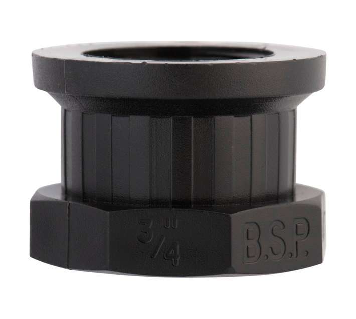 Emjay Threaded Poly Female End Plugs - Black (20mm)