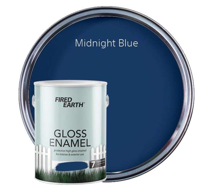 Fired Earth Gloss Enamel - Midnight Blue (5L)