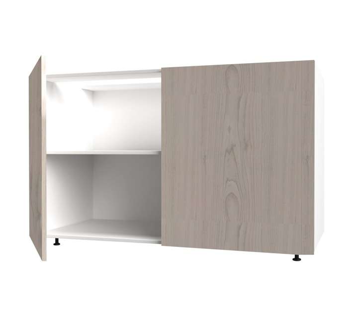 Home and Kitchen Base Unit Wrap Cabinet - Black Cherry (1200mm)