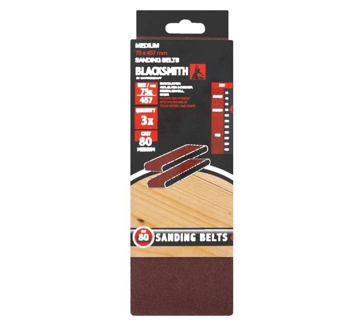Blacksmith Sanding Belts 80 Grit (100 x 610mm)