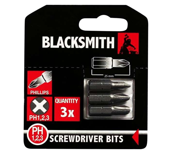 Blacksmith PH Screwdriver Bit Set (25mm)