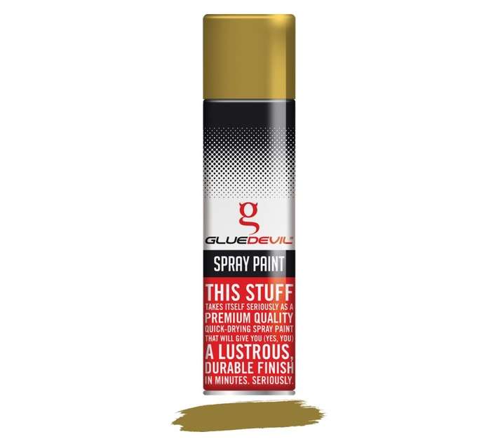 Glue Devil Spray Paint - Rich Pale Gold (300ml)