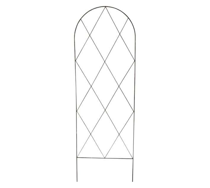 First Dutch Brands Large Metal Trellis Diamond Design - Black (610 x 1820mm)