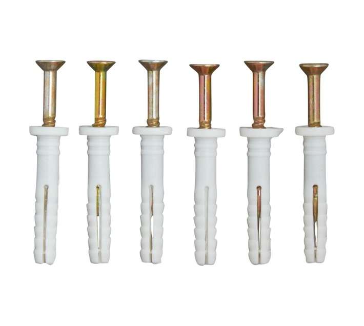 Eureka 6L20 6 x 35mm Nail In Rimmed - White (6 Pack)