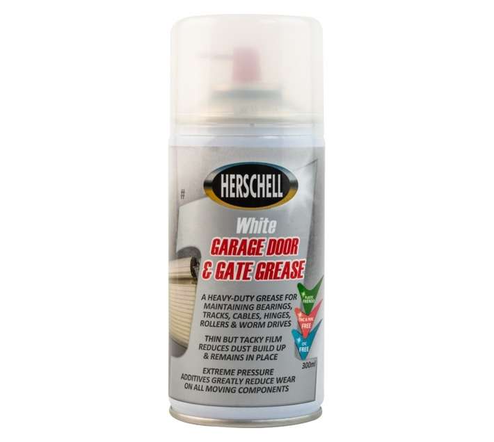 Herschell Heavy Duty Garage Door and Gate Grease Spray - White (300ml)