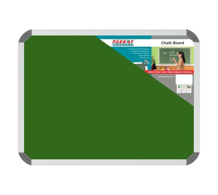 Parrot Products BD2820 Aluminium Frame Chalk Board (600 x 450mm)