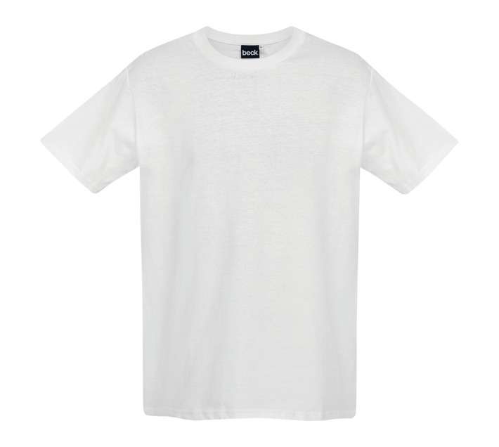 Beck Cotton Crew Neck T-Shirt - White (Extra L)