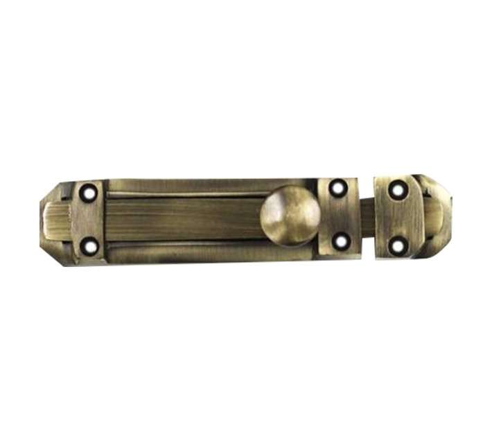 Euro Brass Bolt Flat - Antique Brass (150mm)