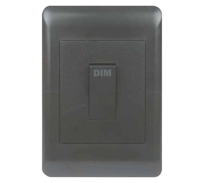 DH DHC42SW1DIM 1 Lever 1 Way Dimmer Switch - Charcoal (50 x 100mm)