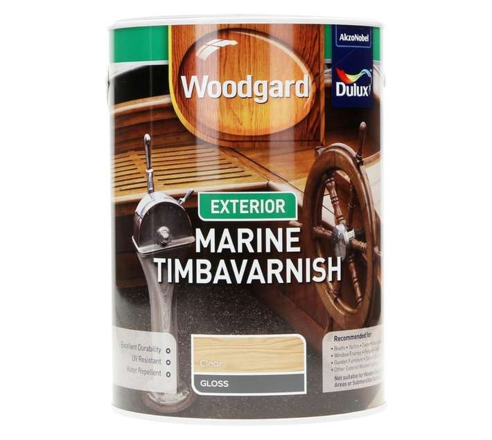 Dulux Woodgard Marine Timba Varnish - Clear Gloss (5L)